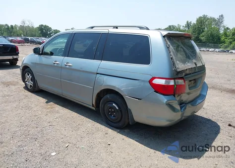 2007 Honda Odyssey Ex-L from USA, damaged, VIN 5FNRL38757B029782